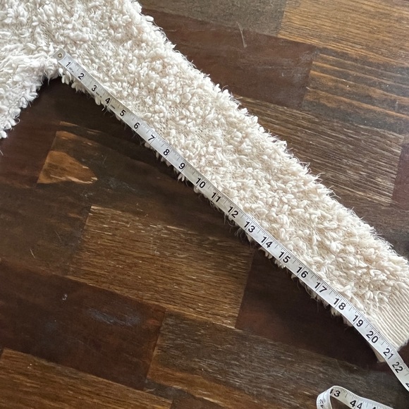 EUC- Forever 21 zip up jacket- size Medium- cream color - Picture 13 of 14